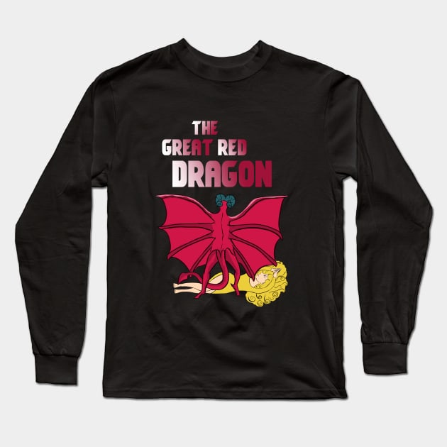 Wiliam Blake, The great red dragon Long Sleeve T-Shirt by cypryanus